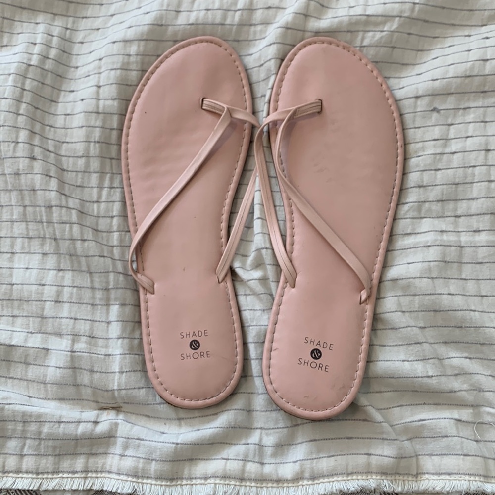 Pink flip flops